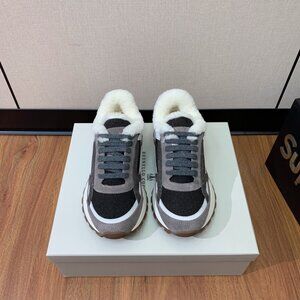 Brunello Cucinelli Brown Warm Running Shoes